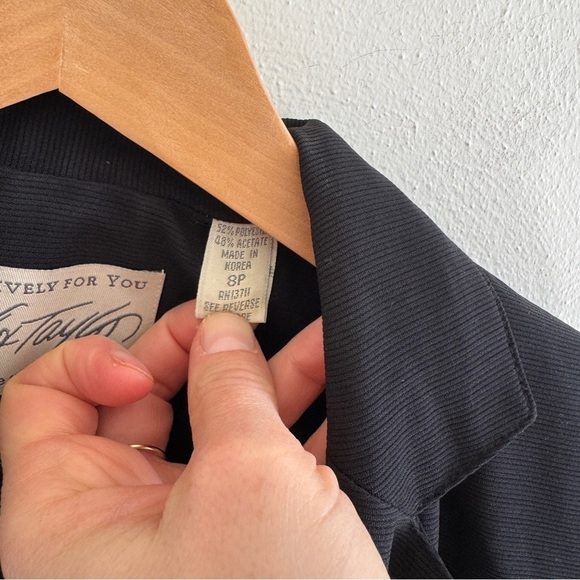 Vintage Classic Black Women's Blazer 8P - Picture 4 of 11